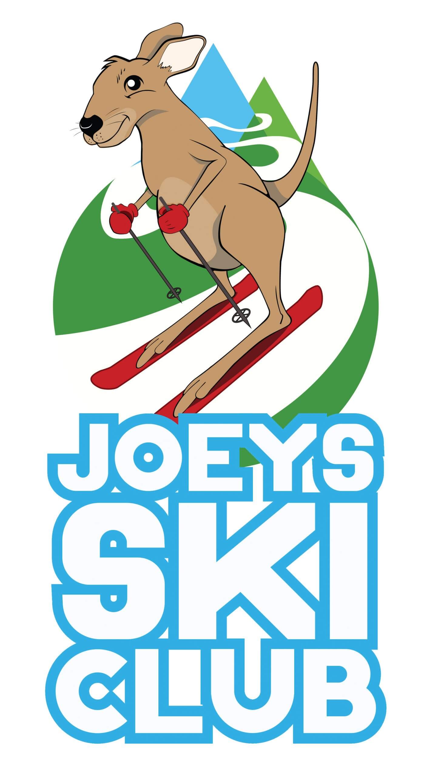 Joeys ski club on white